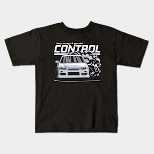 Keep everything under control (white) Kids T-Shirt